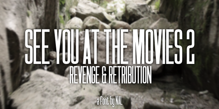 See You At The Movies 2: Reveng Font poster