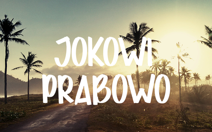 JOKOWI PRABOWO Font poster
