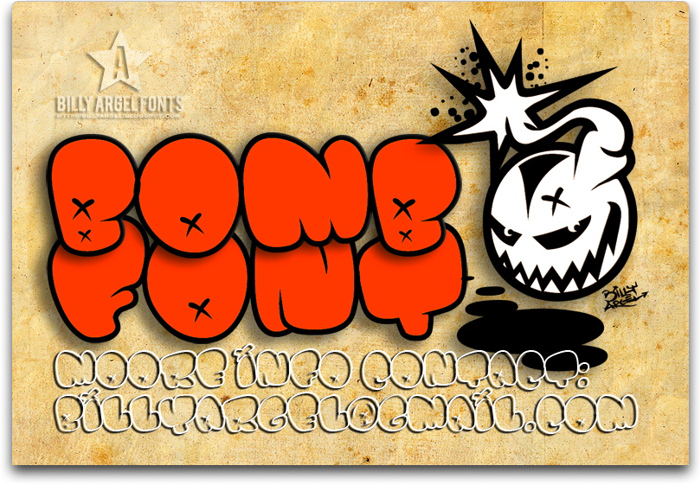 BOMB FONT poster