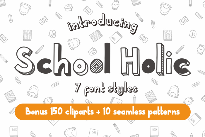 School Holic Font poster