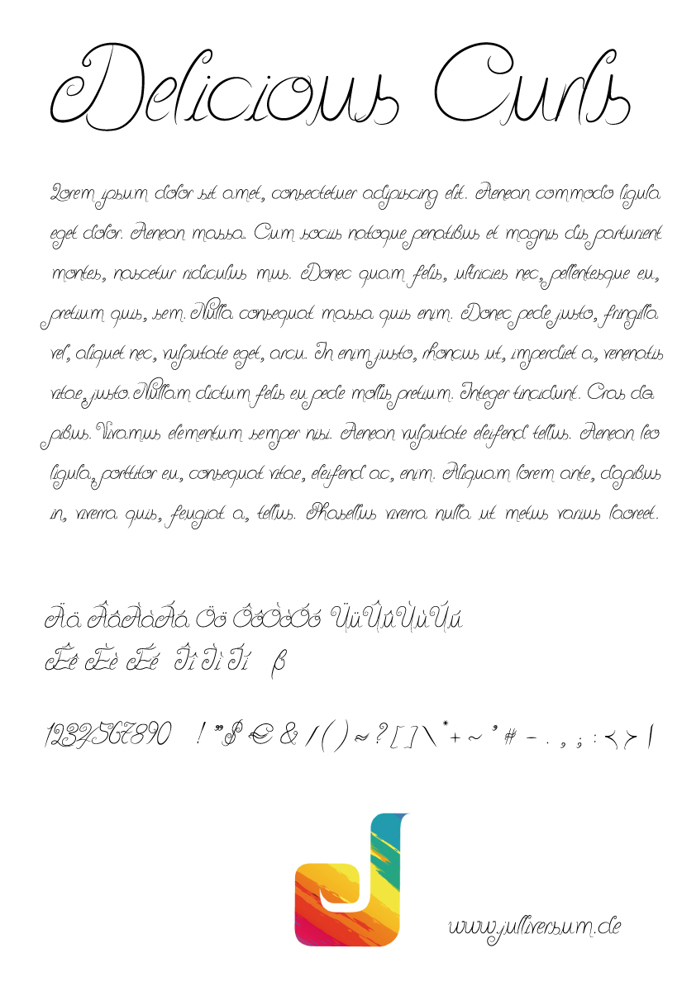 Delicious Curls Font