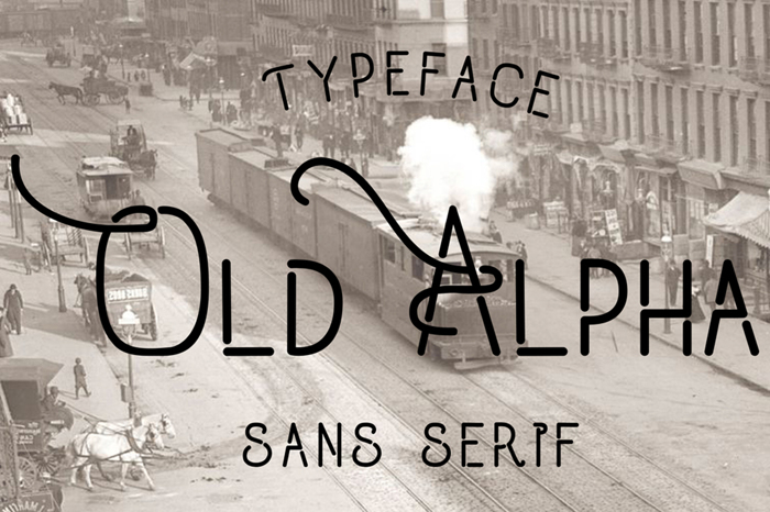 Old Alpha Font poster