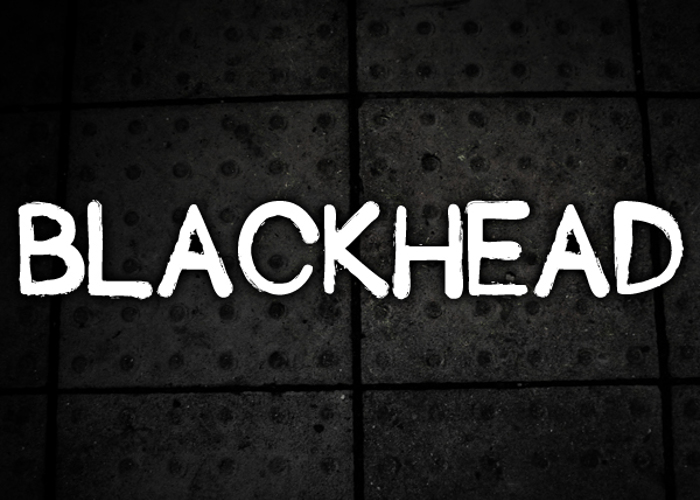 Blackhead Font poster
