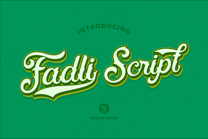 Fadli Script Font poster