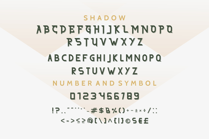 THE AFFORD Font poster