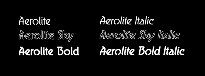 Aerolite Font poster