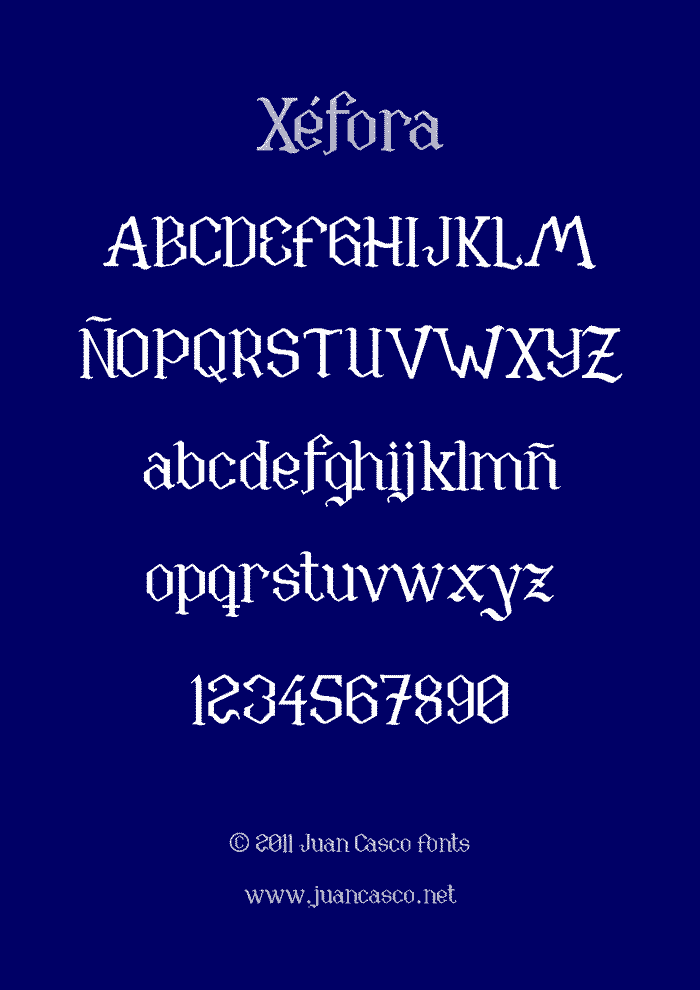 Xéfora Font poster