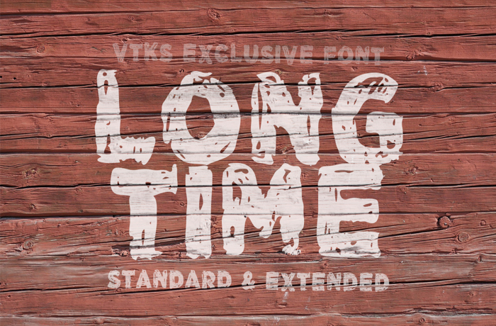 Vtks LongTime Font poster