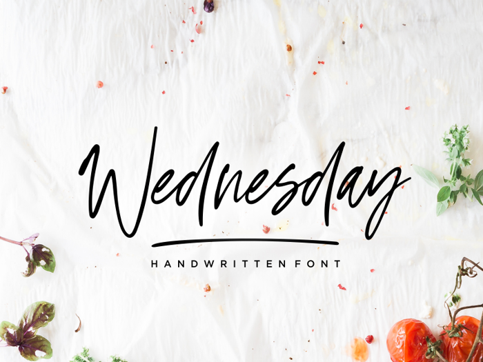 Wednesday Vibes Font poster