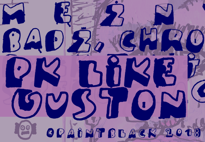 PK Like Guston Font poster