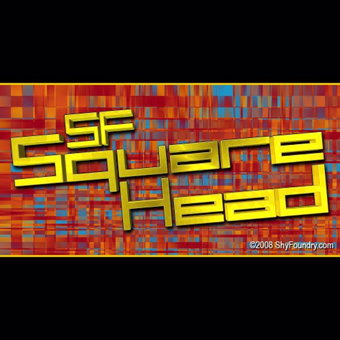 SF Square Head Font poster
