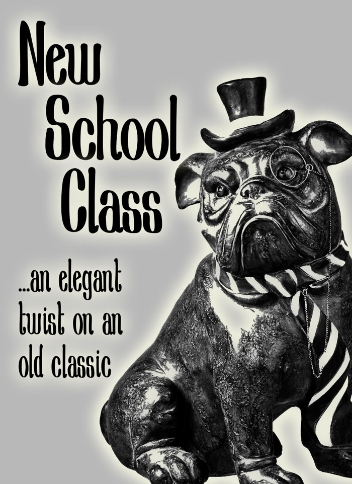 New School Class Med Font poster
