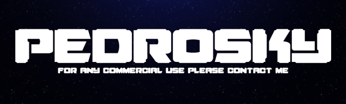 pedrosky Font poster