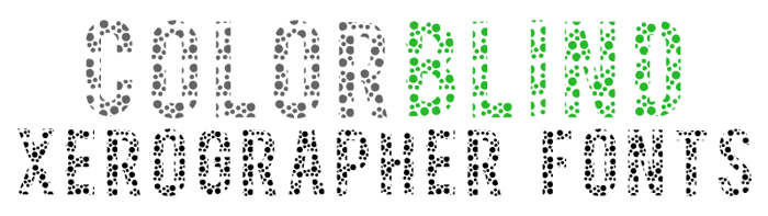 ColorBlind Font poster