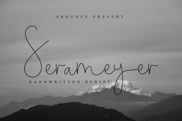 Serameyer Font poster