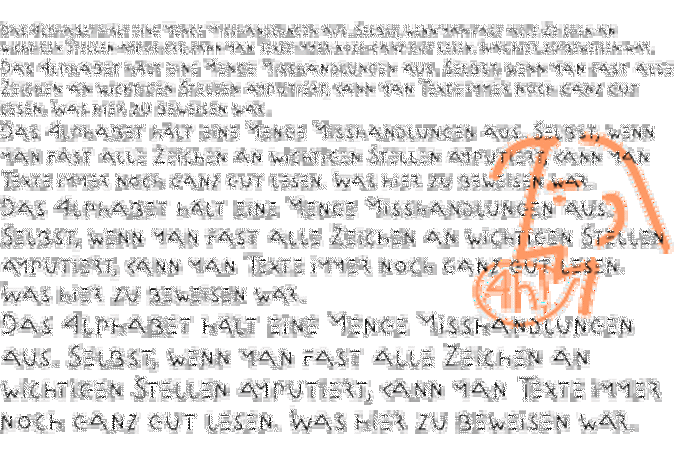 Amputation Font poster