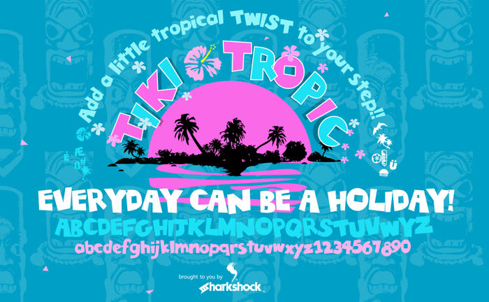 Tiki Tropic Font poster