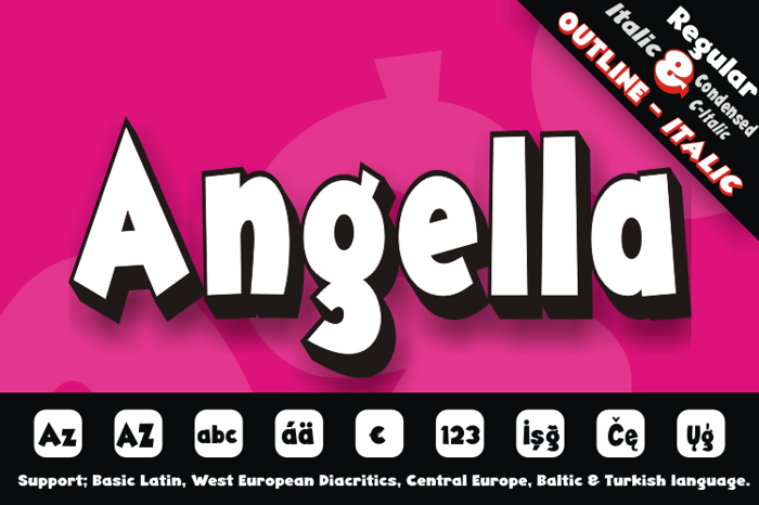 Angella Font poster