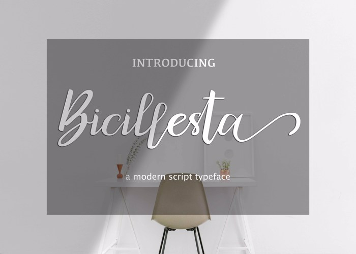 bicillesta Font poster