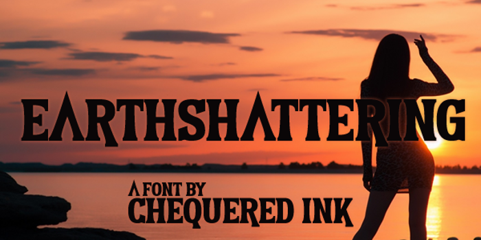 Earthshattering Font poster