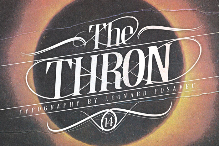 Thron Demo Font poster