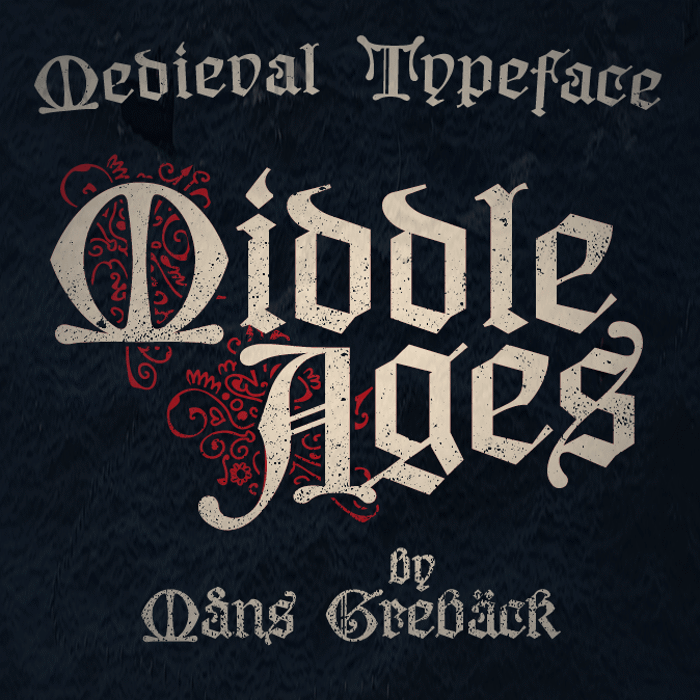 Middle Ages Font poster