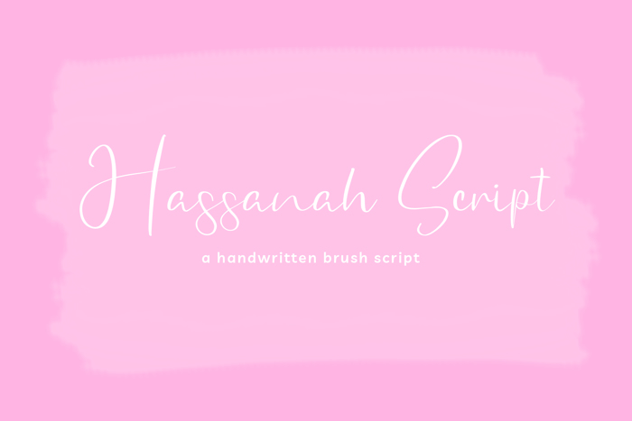 Hassanah SIgnature Font poster