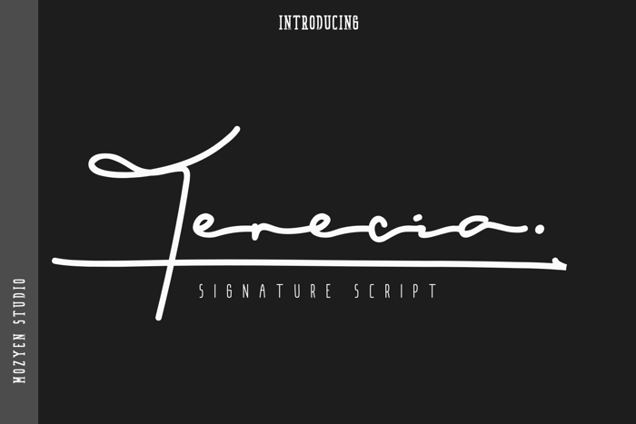 Terecia Font poster
