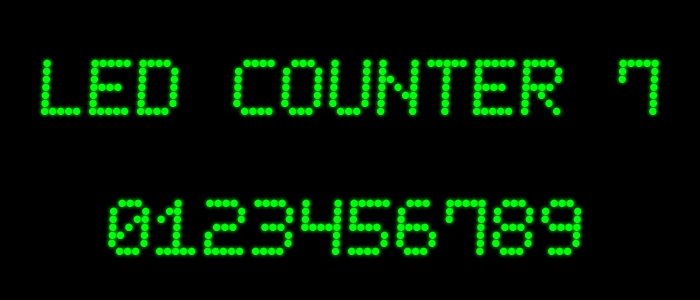 LED Counter 7 Font