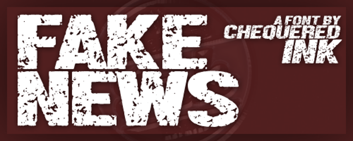 Fake News Font poster