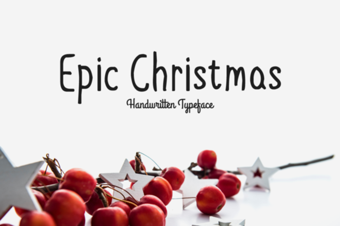 Epic Christmas Font poster