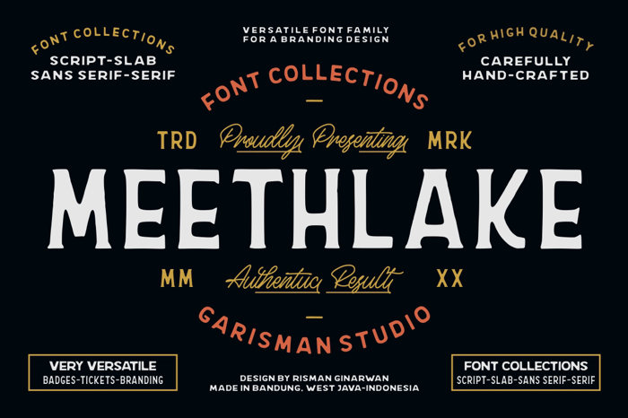 Meethlake Two Font poster