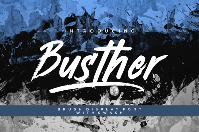 Busther Font poster