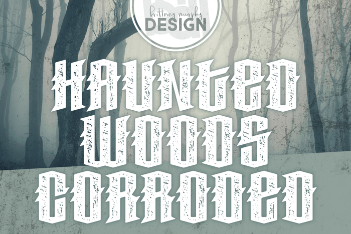 Haunted Woods Corroded poster
