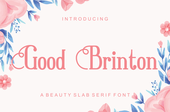 Good Brinton Font poster