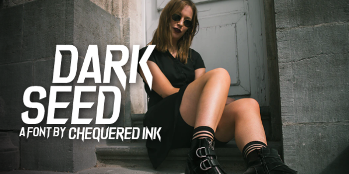Dark Seed Font poster