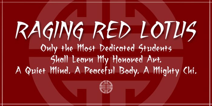 Raging Red Lotus BB poster