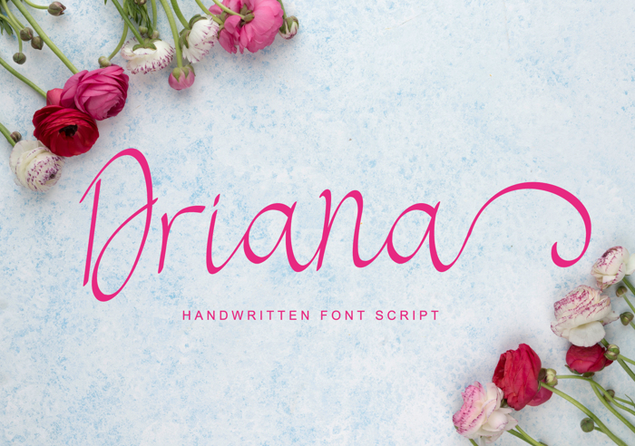 Driana Font poster