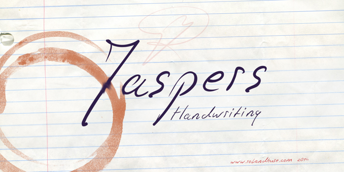 Jaspers Handwriting Font poster