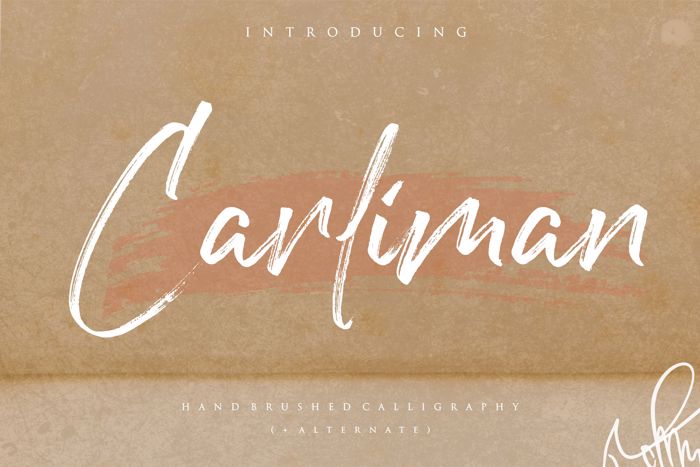 Carliman Font poster