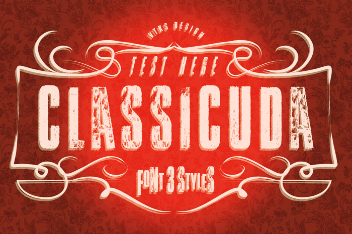 Vtks Classicuda 3 Font poster