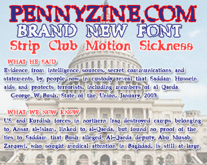 Strip Club Motion Sickness Font poster