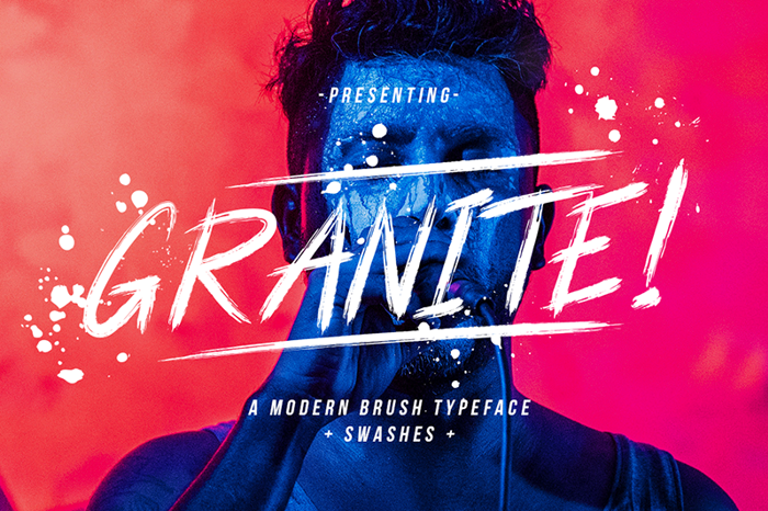 Granite Font poster