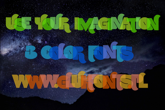 Use Your Imagination Font poster