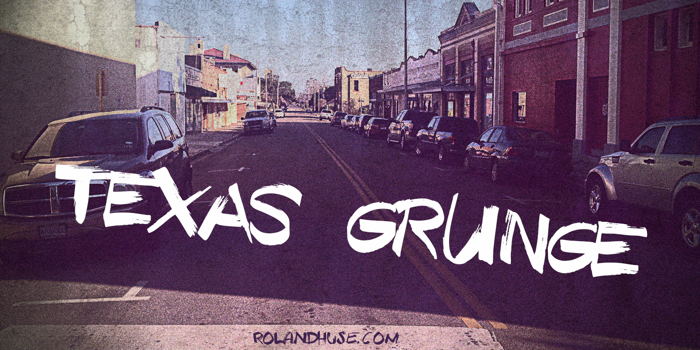 Texas Grunge Demo Font poster