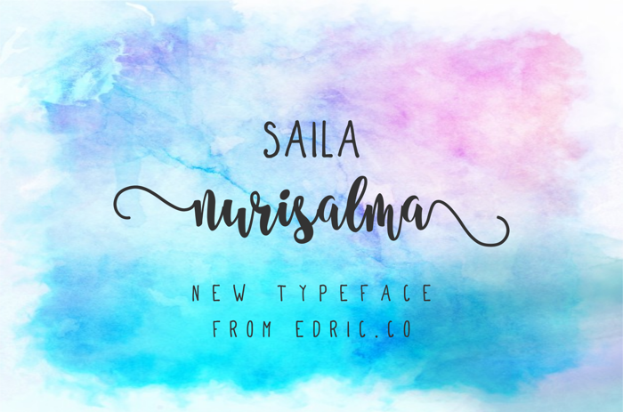 saila nurissalma Font poster
