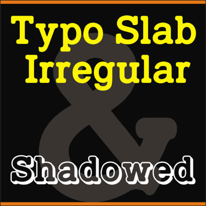 TypoSlab Irregular Demo Font poster