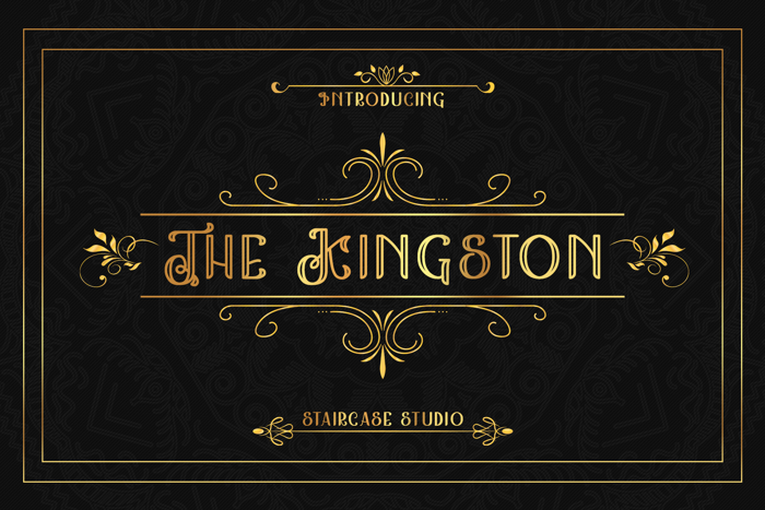 The Kingston Font poster