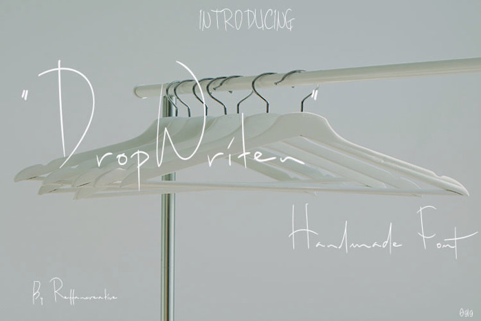 DropWriten Font poster