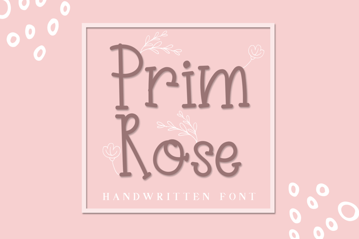 Primrose Font poster